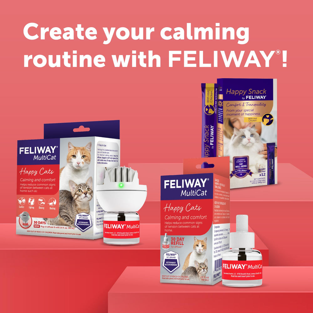 Feliway MultiCat recomendado por veterinarios para bienestar felino.