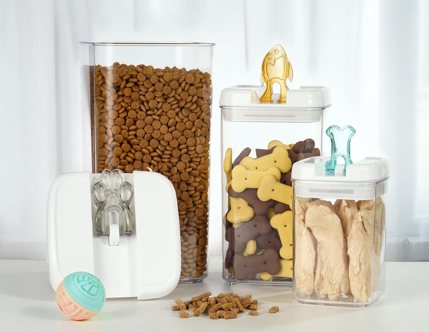 Regalo práctico para dueños de mascotas que organizan la cocina.