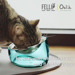 Felli Oblik: soporte 15° elevado mejora la postura al comer.