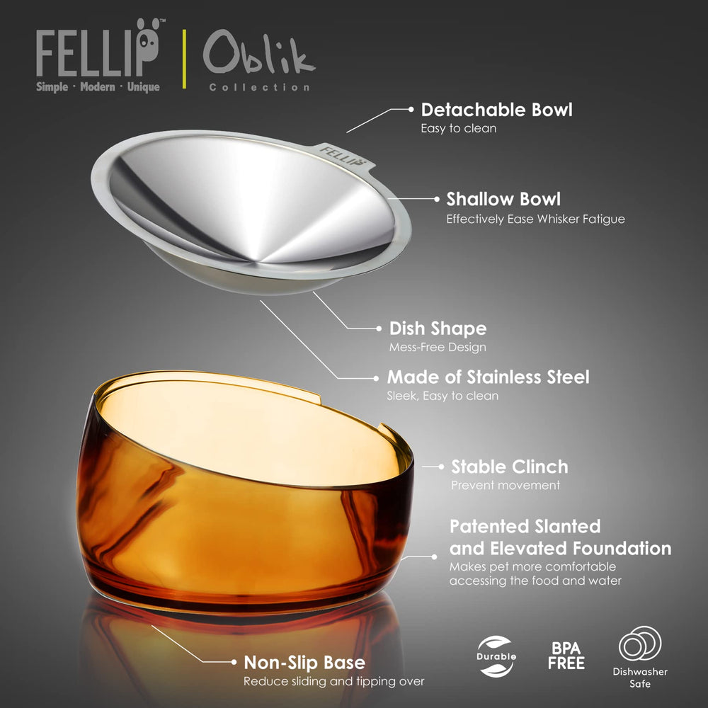 Felli Pet Oblik apto para lavavajillas facilita la limpieza