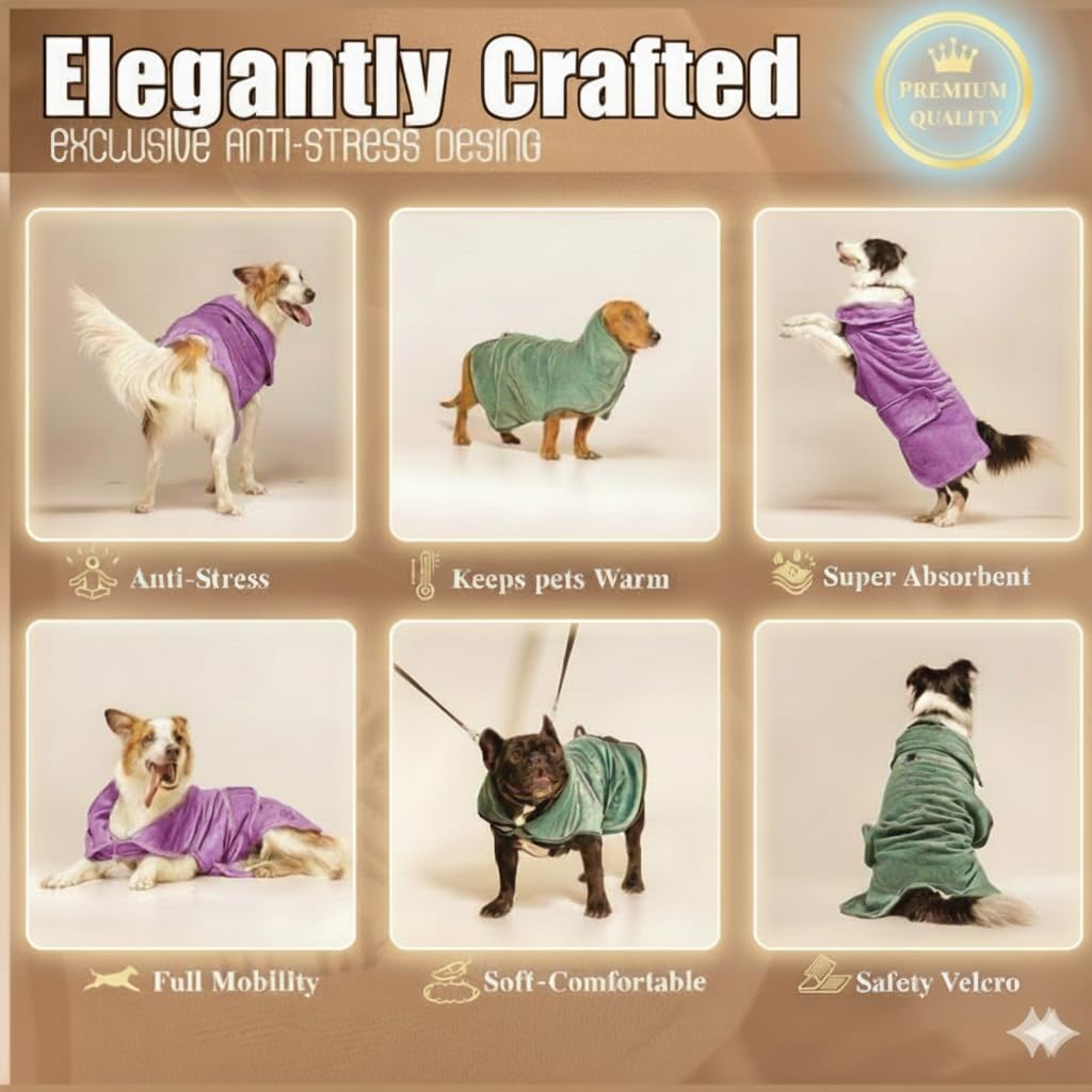 Tallas variadas FELPACTIVE, ajuste perfecto para perros pequeños y grandes