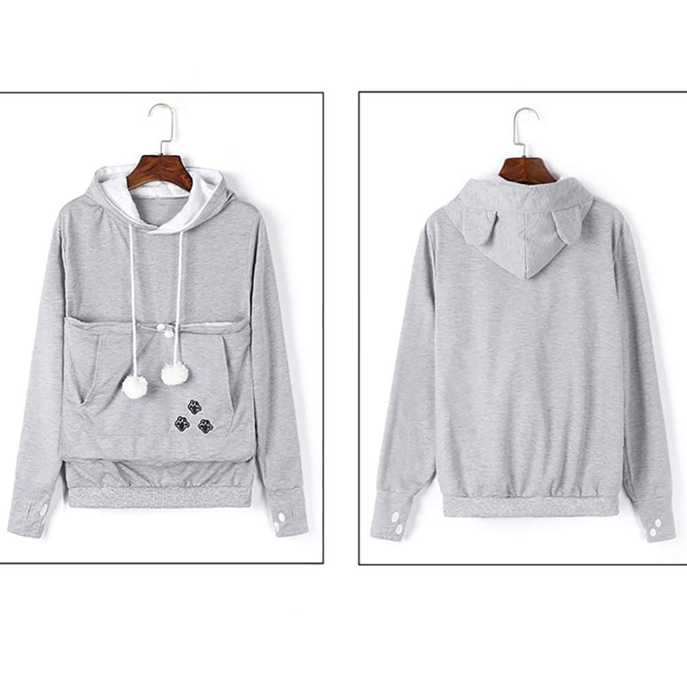 Felyong sudadera con puños y orificio para pulgar, ajuste cómodo.