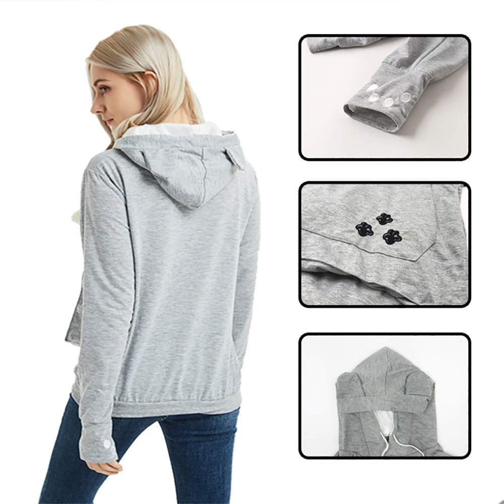 Felyong sudadera para uso diario en paseos, mantiene las manos libres y la mascota cerca.