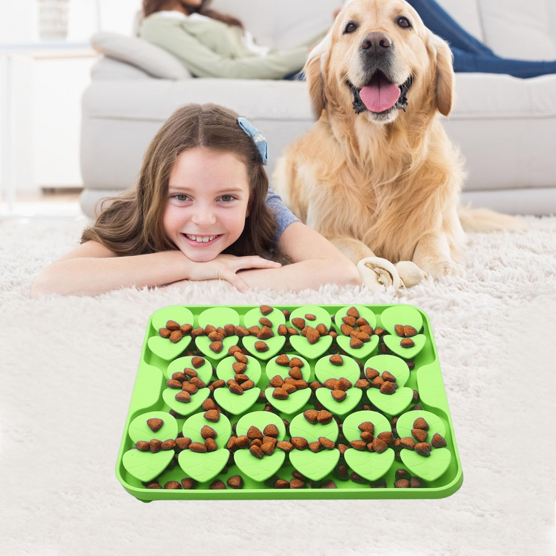Femont Snuffle Mat apta para perros cachorros gatos y conejos.