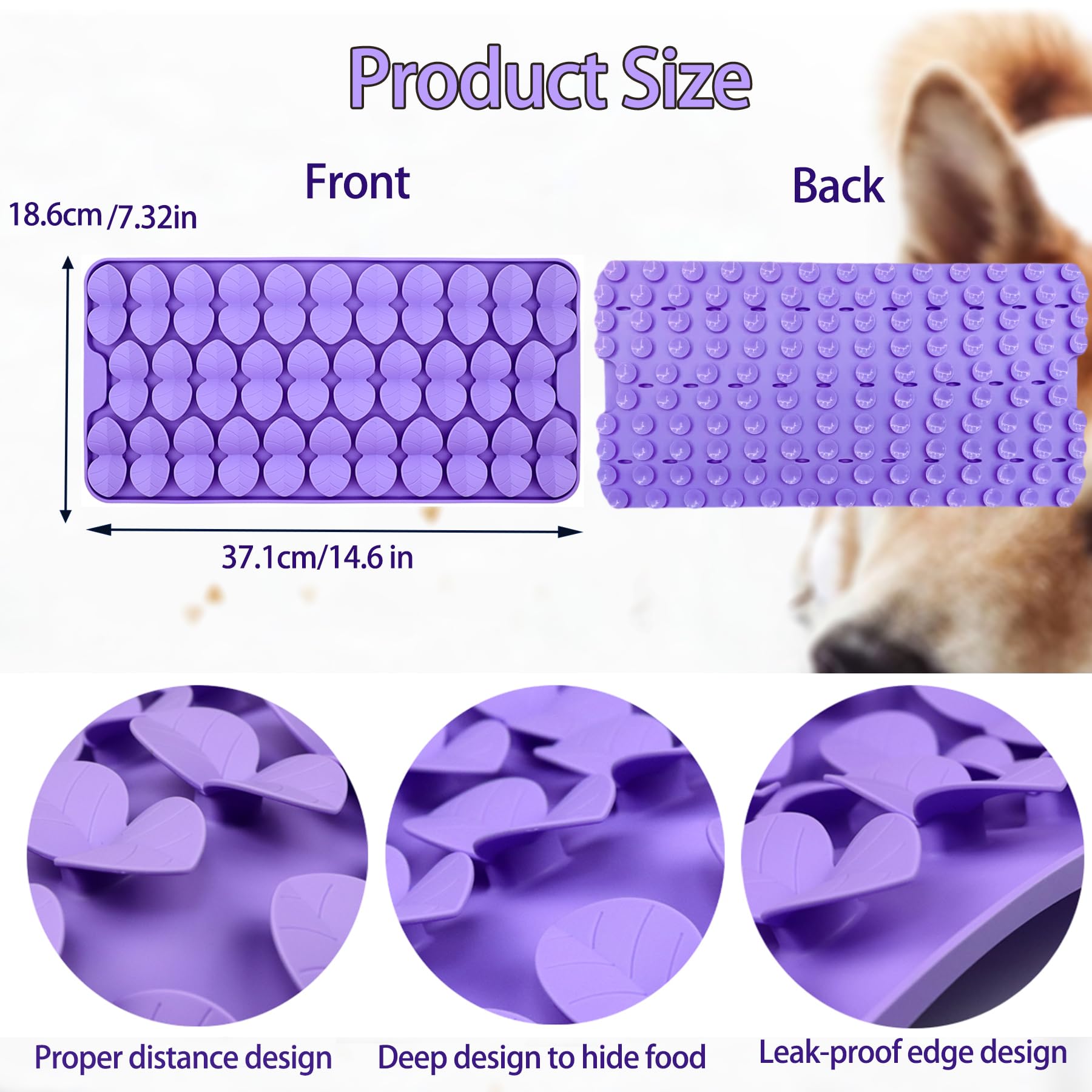 Femont Snuffle Mat apto para mascotas de distintas razas, fomenta juego interactivo.