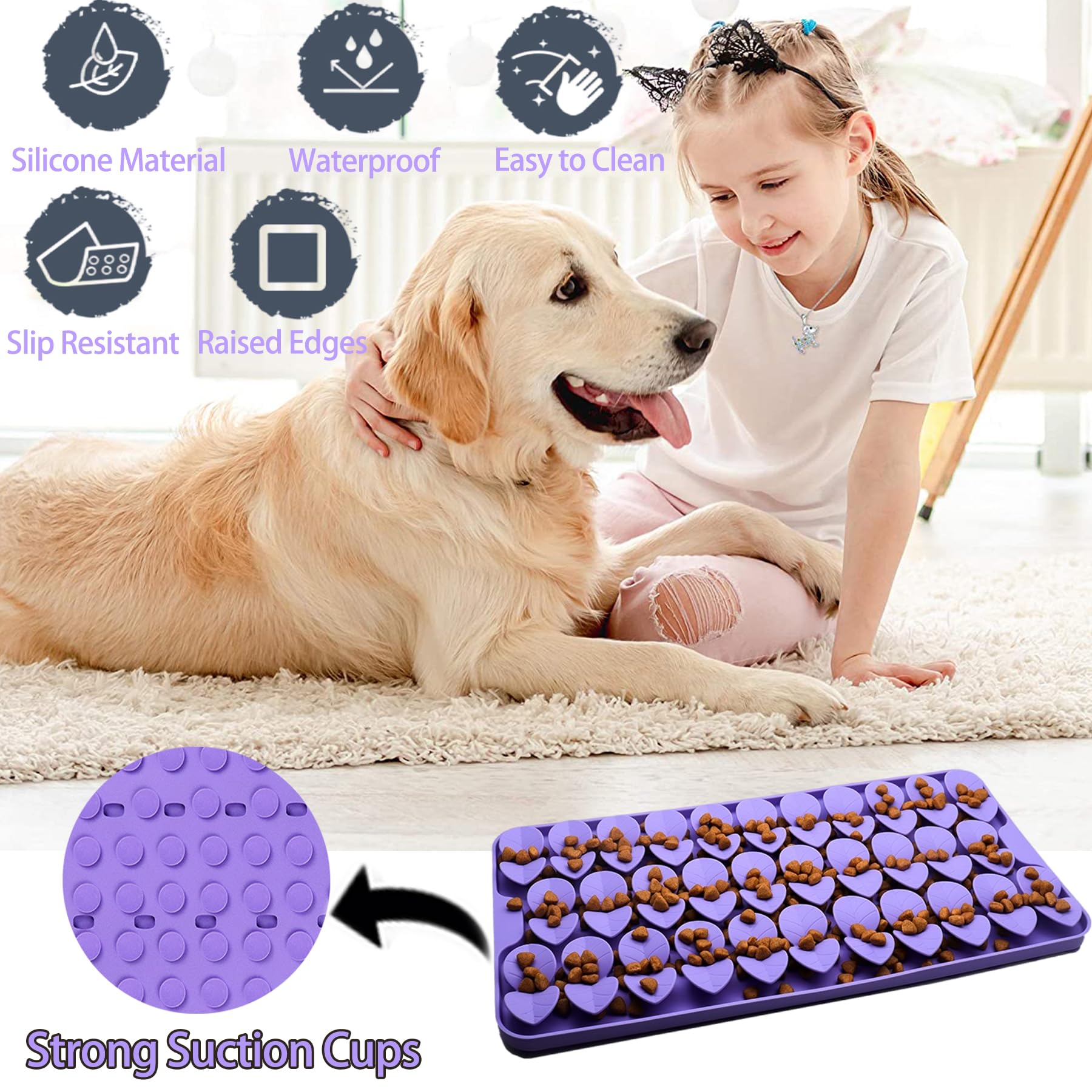 Femont Snuffle Mat fácil de limpiar, apto para lavavajillas.