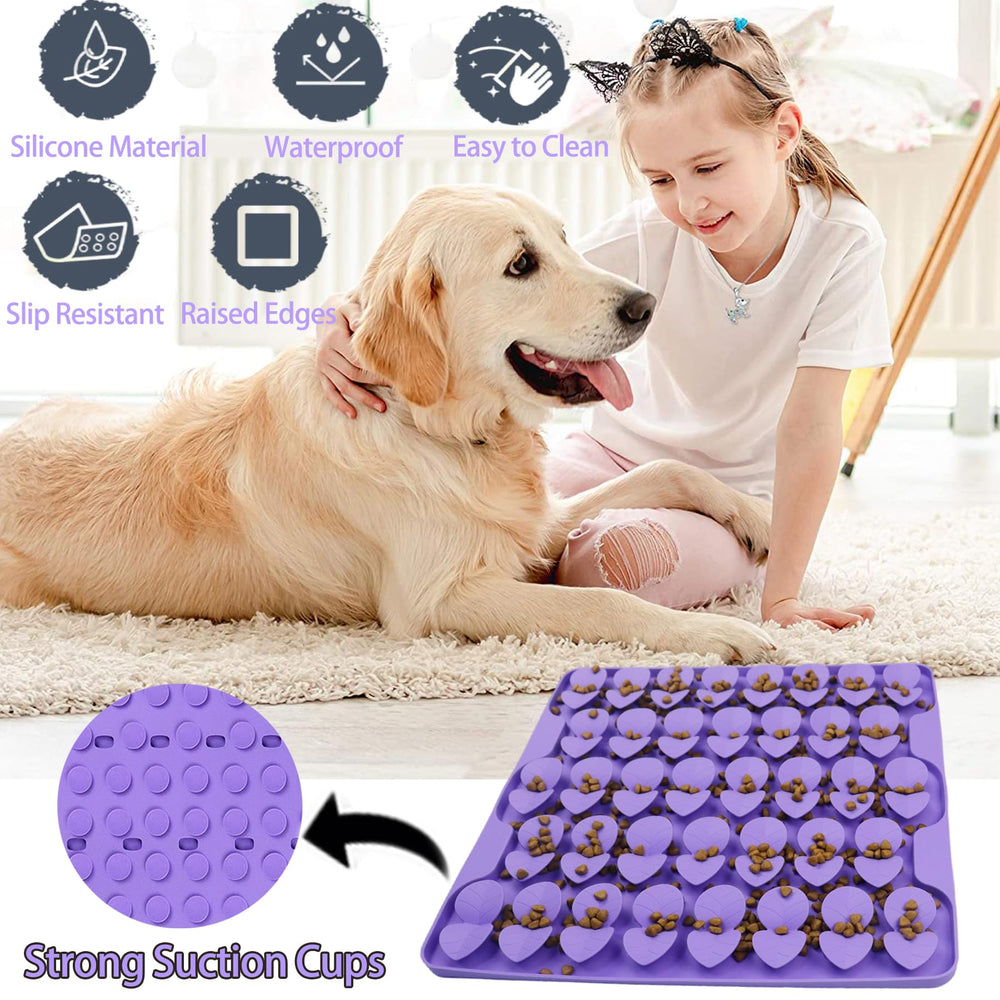 Fácil limpieza del Femont Snuffle Mat después de la comida.