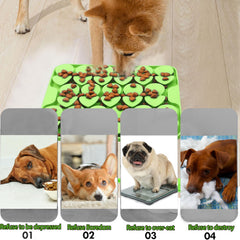 Femont Snuffle Mat uso en suelo para perro pequeño.