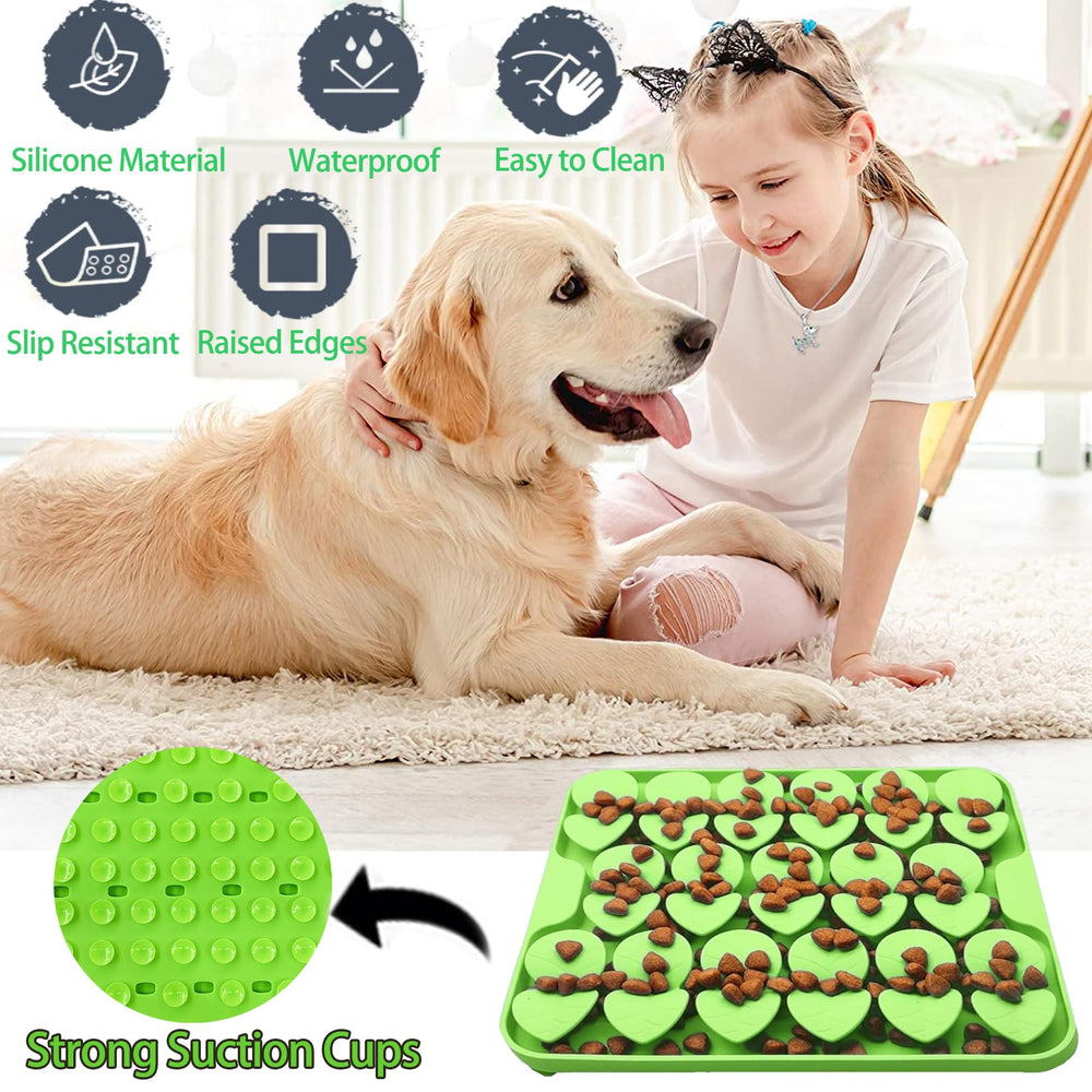Femont Snuffle Mat tamaño compacto de 8.1 por 8.1 pulgadas.