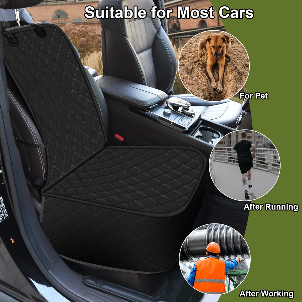 Protección antideslizante Femuar para asiento delantero de perro durante el viaje.