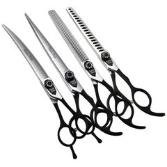 Fenice Peak conjunto de tijeras para perros profesional completo, ideal para peluquería canina en clínica.