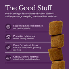 Ashwagandha de Fera Pets para perros, ingrediente clave para equilibrio emocional.