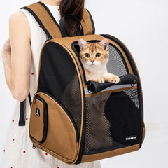 FERMAO Mochila porta-mascota cierre seguro para evitar escapes.
