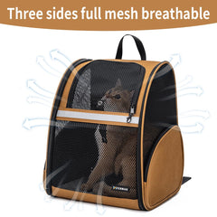 FERMAO Mochila porta-mascota malla ventilada para observar paisajes.
