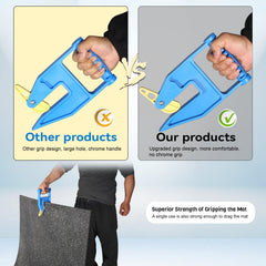 Feroca agarrador para tapetes con empuje ergonómico para levantar tapetes pesados con menos fatiga.