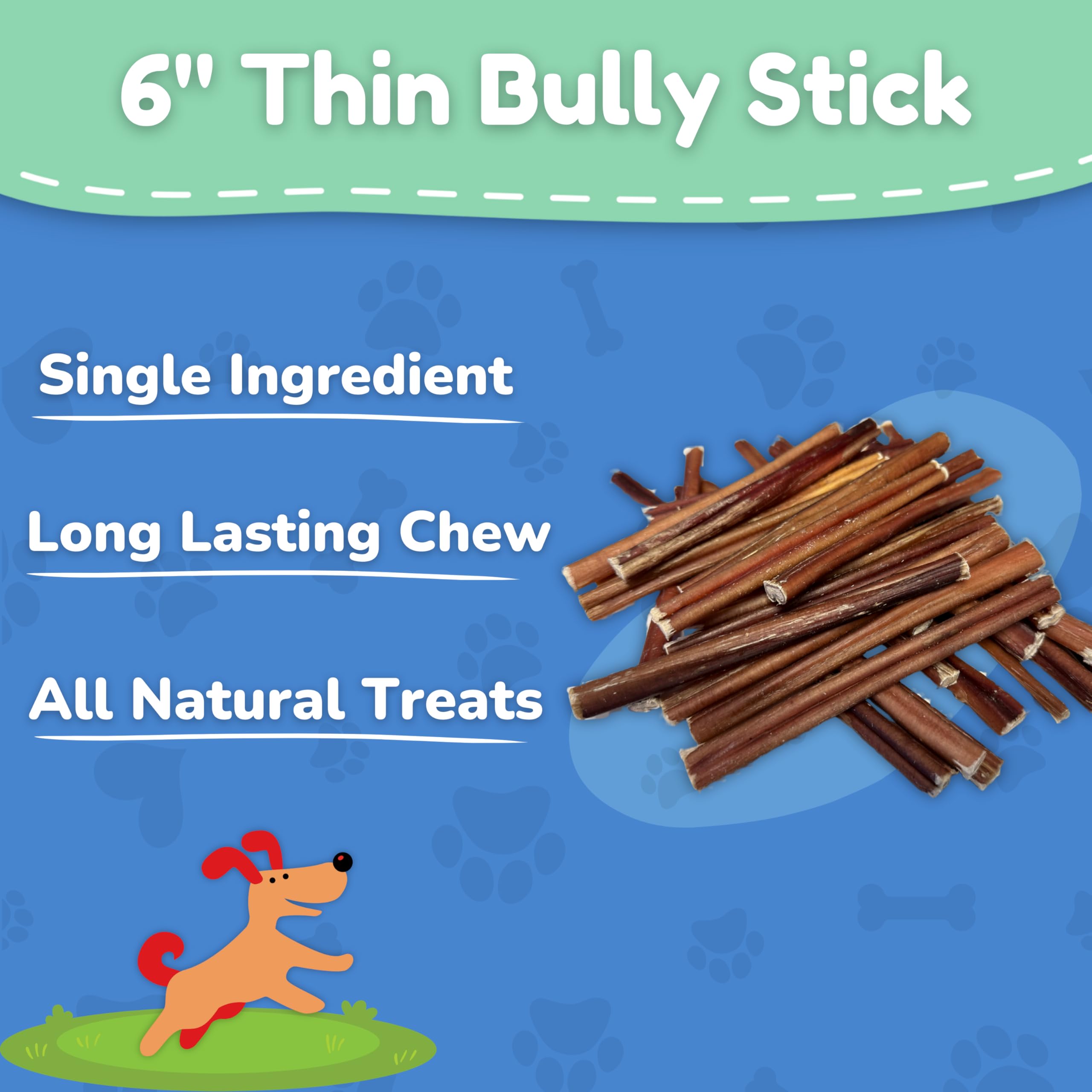 Fetch & Fun Bullysticks textura masticable para perros pequeños.