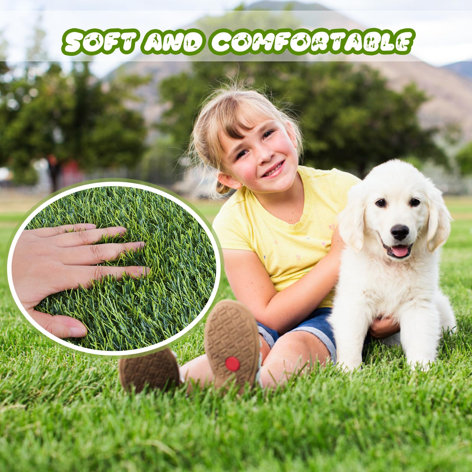 FezepYmaz césped ecológico y suave para niños y mascotas.