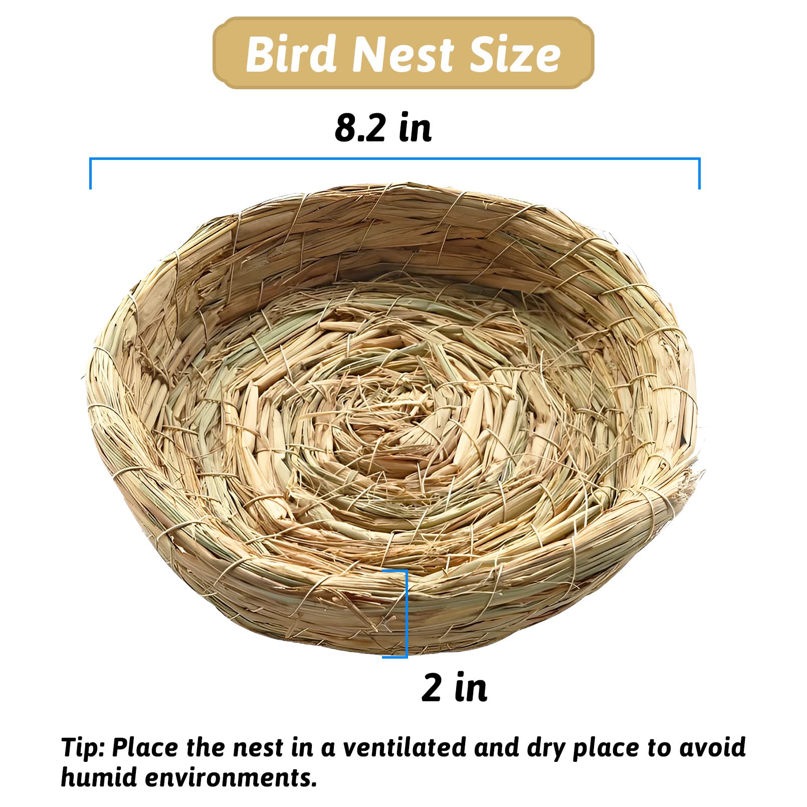 Nido Fhiny con aroma natural de fibra de coco para aves