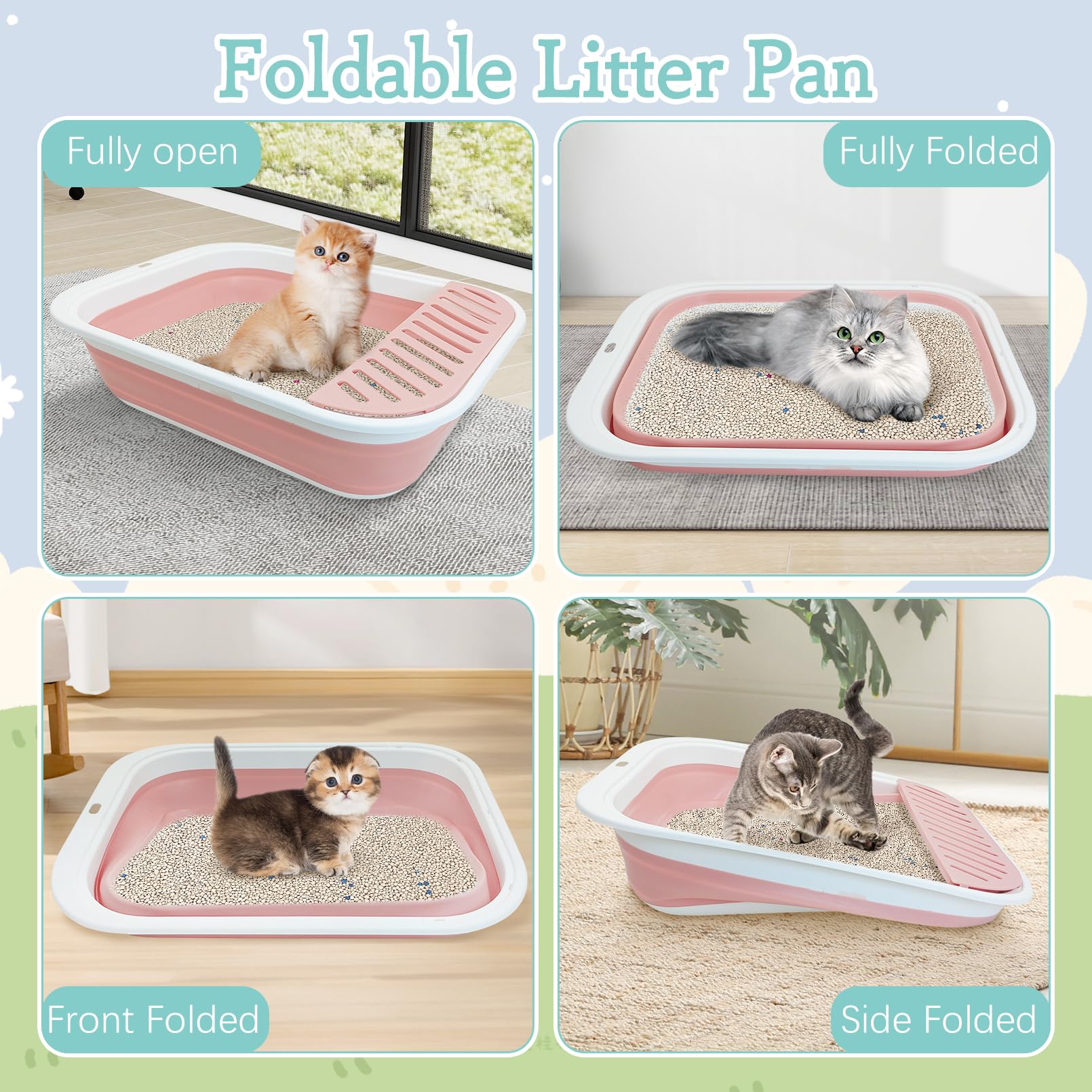 Fhiny bordes-suaves para seguridad de las patas del gato