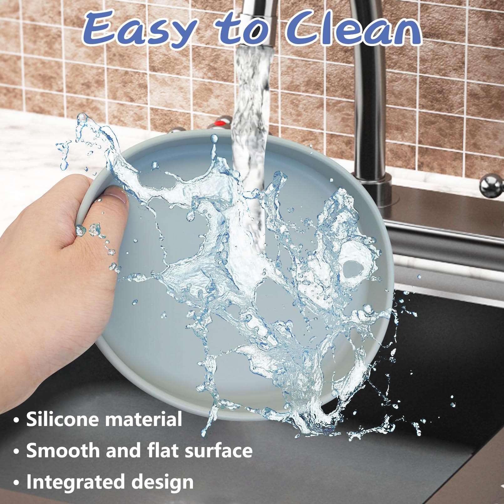 Cuenco FHiny de silicona resistente al calor para gatos y mascotas pequeñas.