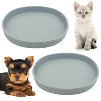 Cuenco FHiny de silicona para gatos de 7 pulgadas, duradero y fácil de limpiar.