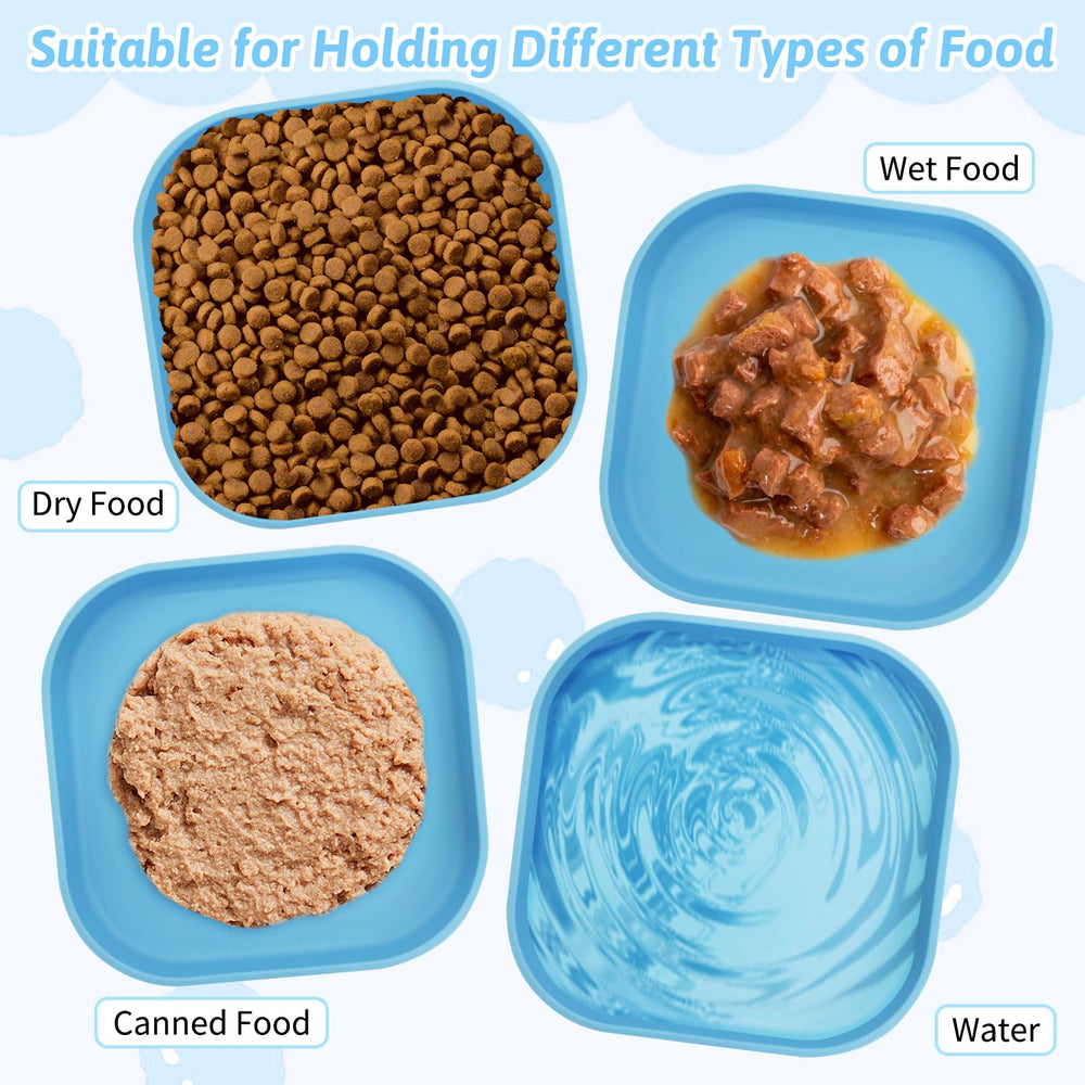 Apto para comidas secas y húmedas, material fácil de limpiar