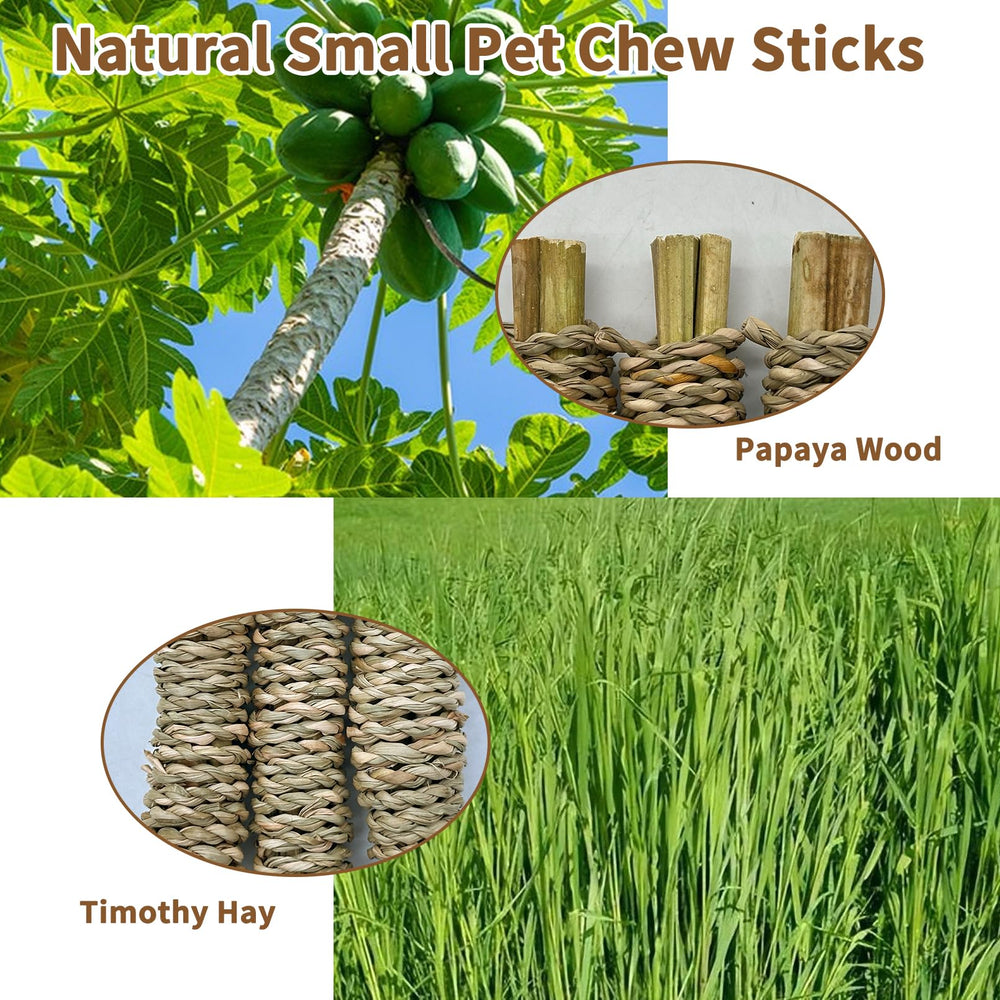 Fhiny materiales naturales: pastos marinos y papaya para sabor y aroma atractivos