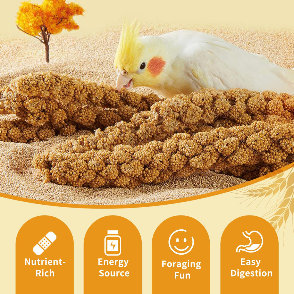 Fhiny Mijo Spray para Aves: uso diario y snack ligero