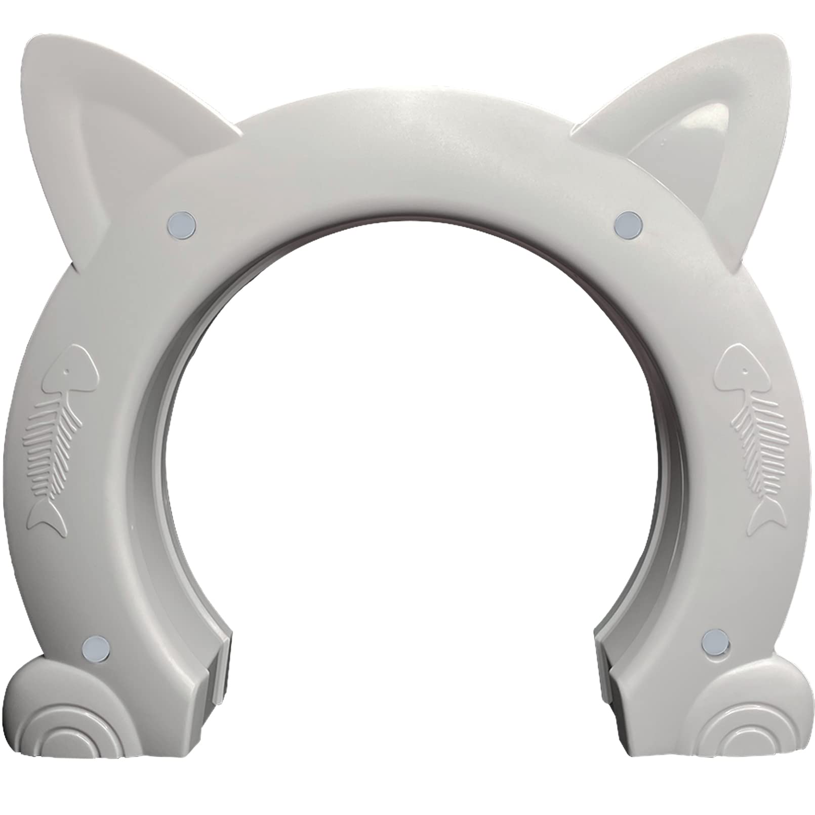 Fhiny puerta-gato interior sin-tira: paso cómodo para gatos en cualquier habitación.