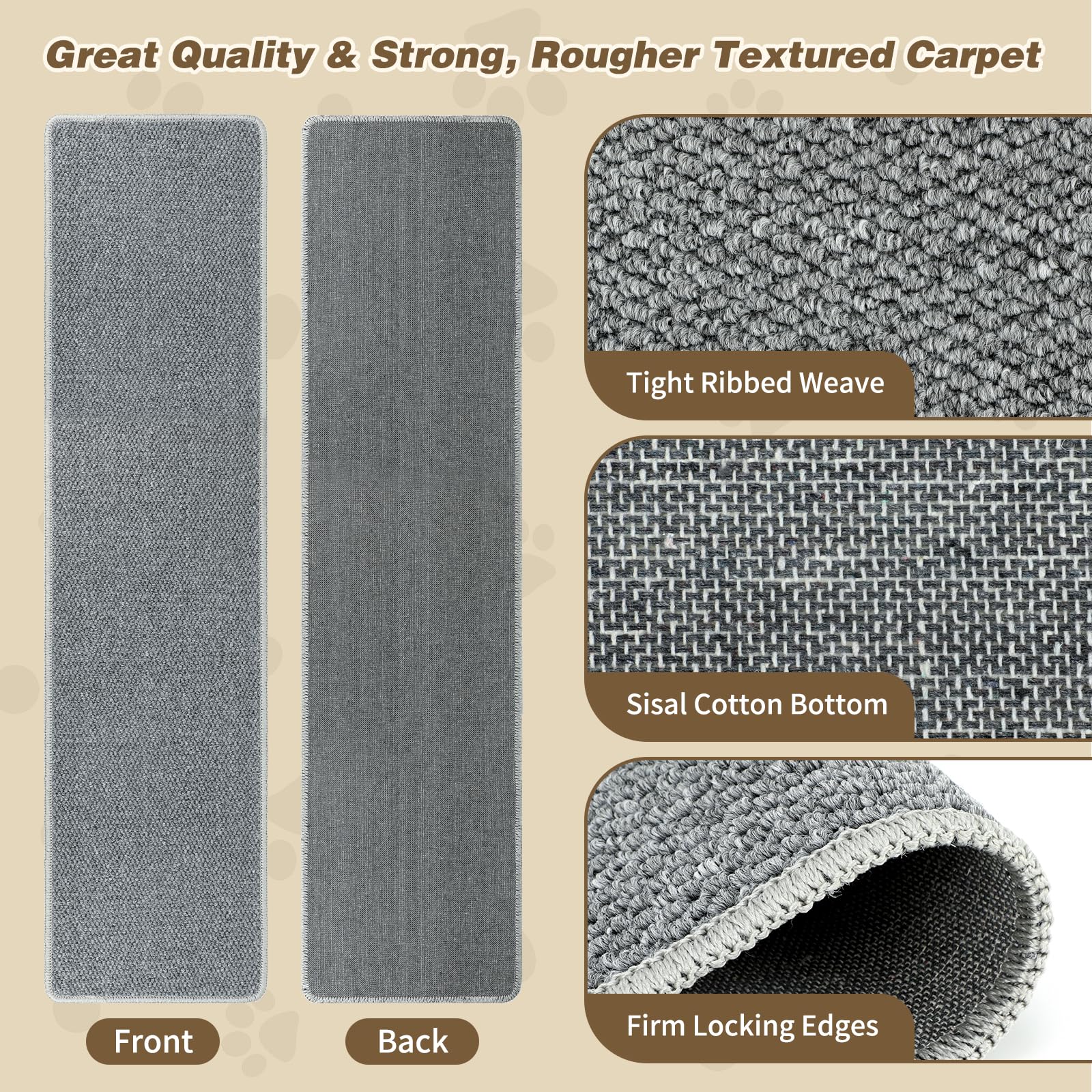 FHTONGE rascador de pared para gatos gris ideal para rascar y ejercitarse