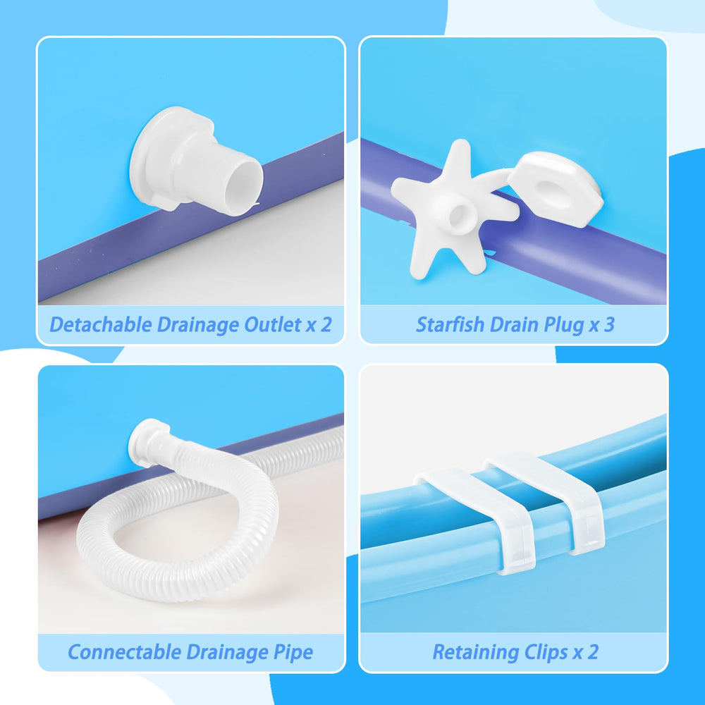 Tina FHTONGE desarmable para almacenamiento compacto.