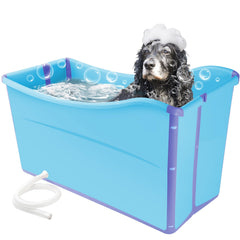 Tina FHTONGE para perros grandes, colapsable, fácil almacenamiento.