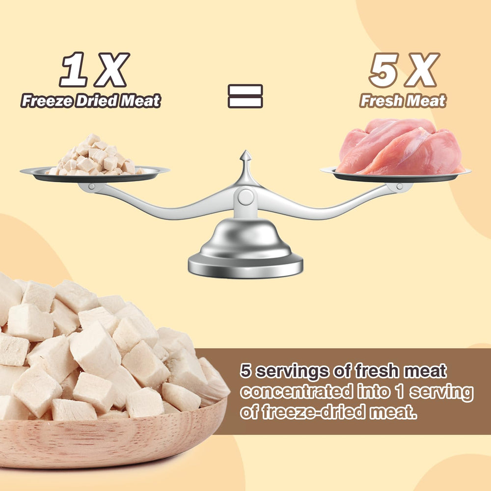 FHZRLP snack de pollo deshidratado para entrenamiento de perros.
