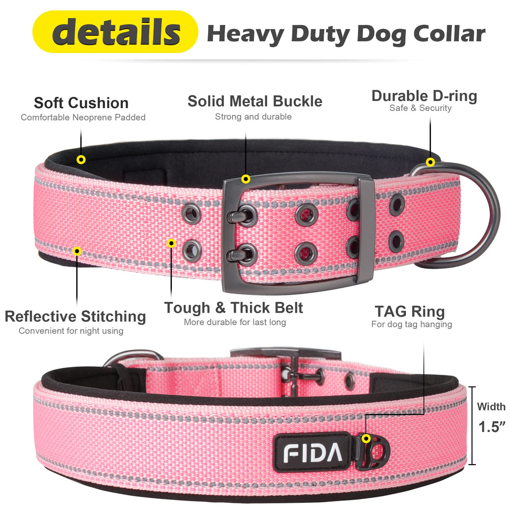 Fida collar con neopreno de secado rápido, cómodo y limpio.