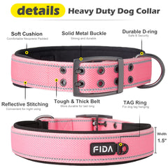 Fida collar con neopreno de secado rápido, cómodo y limpio.