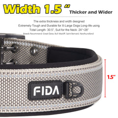 Ajuste ajustable del collar Fida XL para tallas grandes