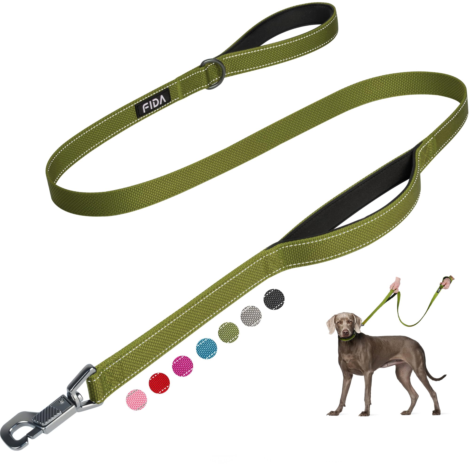 Fida correa para perros con gancho fácil para un enganche rápido y seguro.