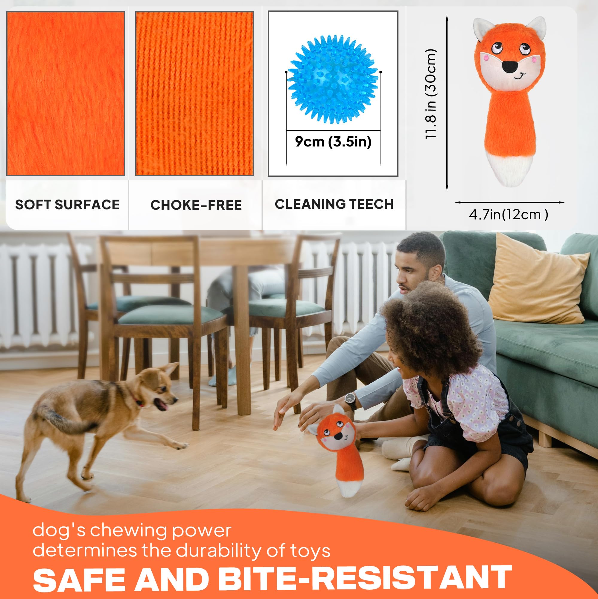 Juguete Fida con tarjeta de saludo, regalo perfecto para amantes de perros.