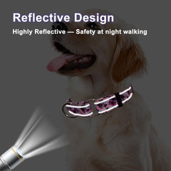 Fidohug collar con diseño floral para perros grandes, combinación de estilo y control suave.