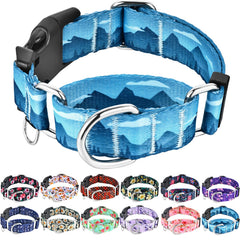 Fidohug collar martingala para perro azul atardecer, cómodo y seguro para paseos