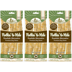 Fieldcrest Farms Nada Oculto Stix para perros, masticables naturales para cuidado dental.