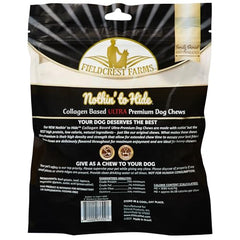 Fieldcrest Farms Nothin' to Hide Ultra Huesos 3 pulgadas, textura densa para masticadores activos.