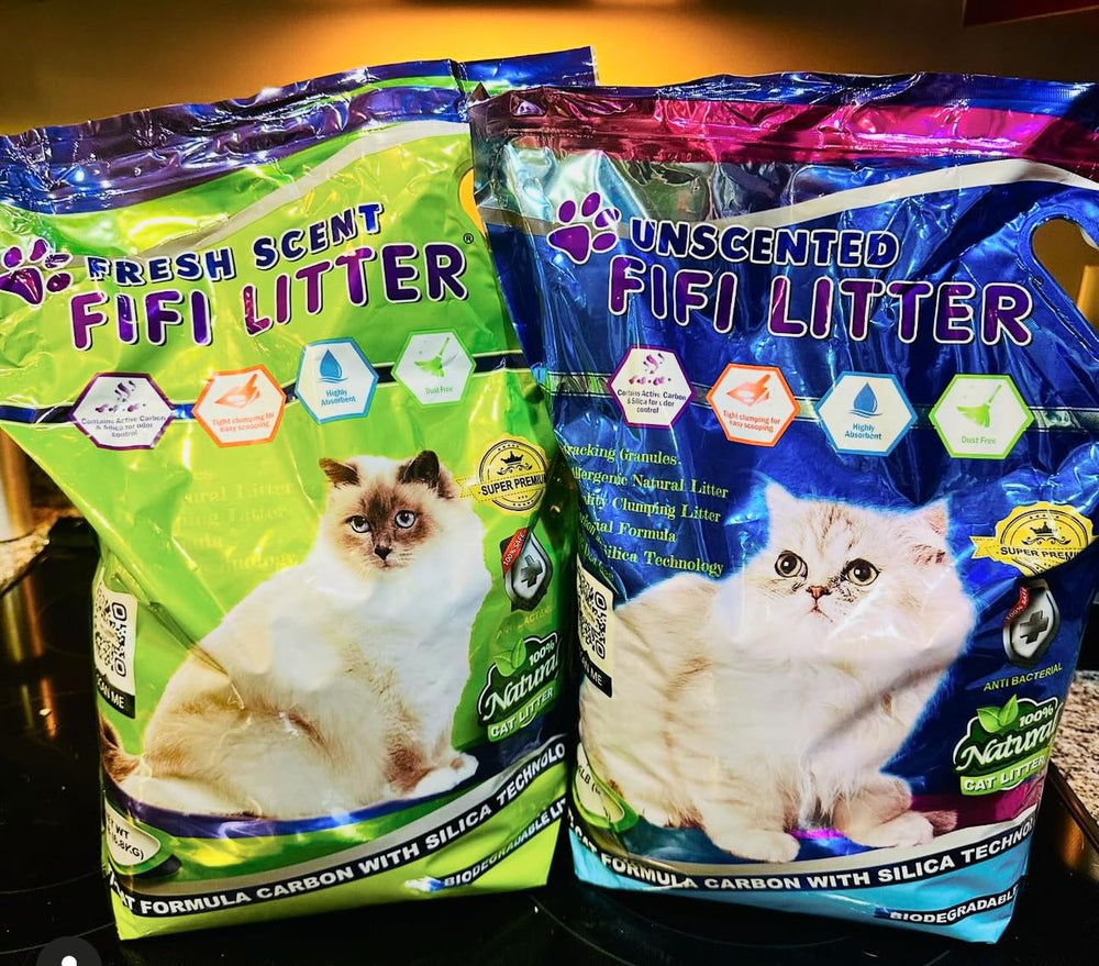 Absorción alta y polvo mínimo con FIFI Litter para uso diario
