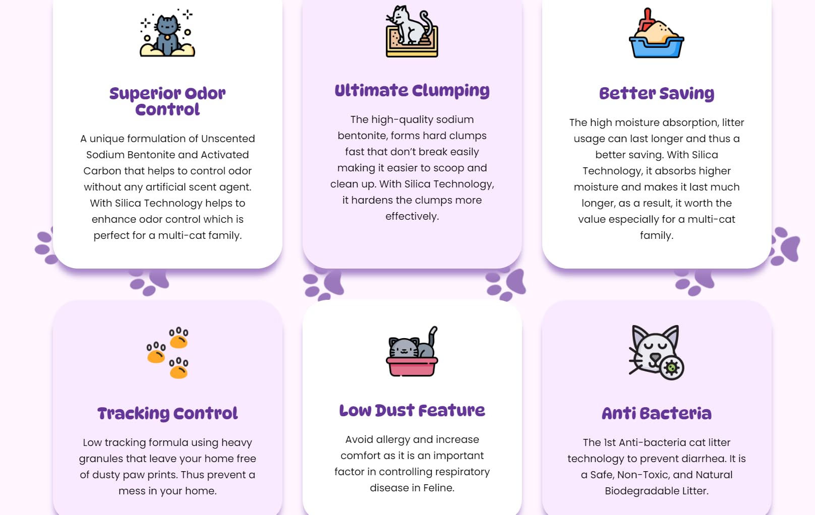 Uso diario doméstico con FIFI Litter para varios gatos
