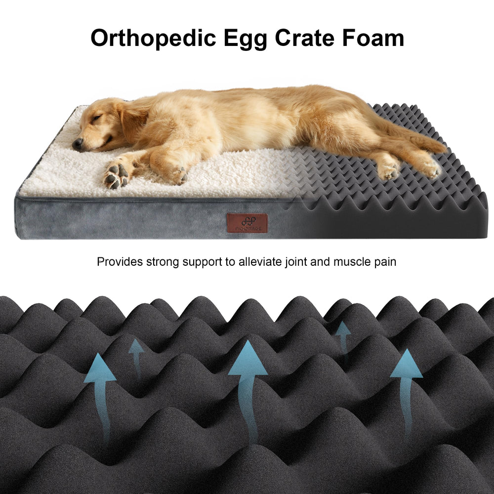Figopage cama perro grande funda desmontable para lavado fácil