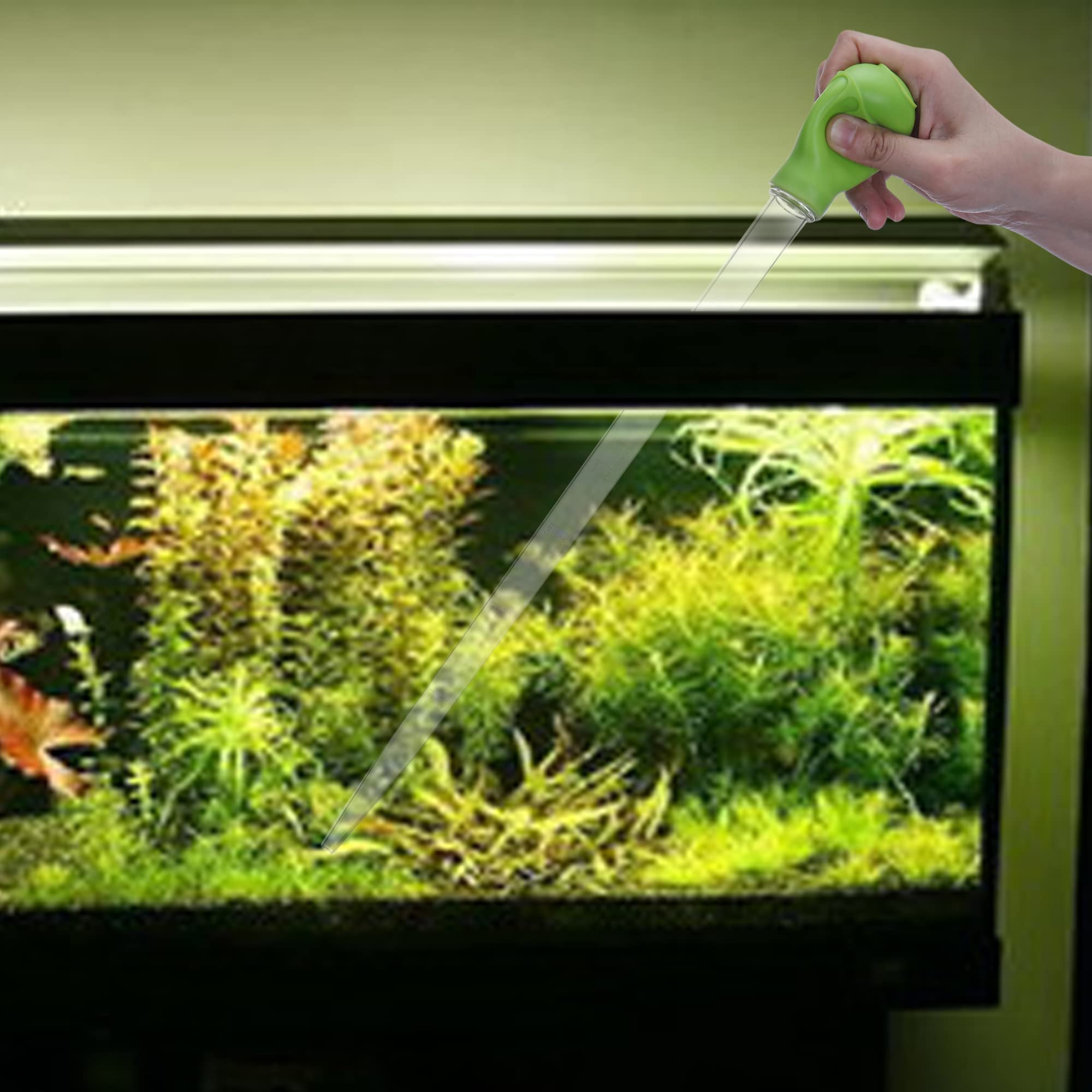 Filhome Pipeta Larga para cambio de agua en acuario marino.