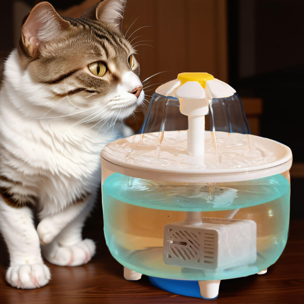 Sistema de filtración recirculante - mantiene agua limpia para aves.