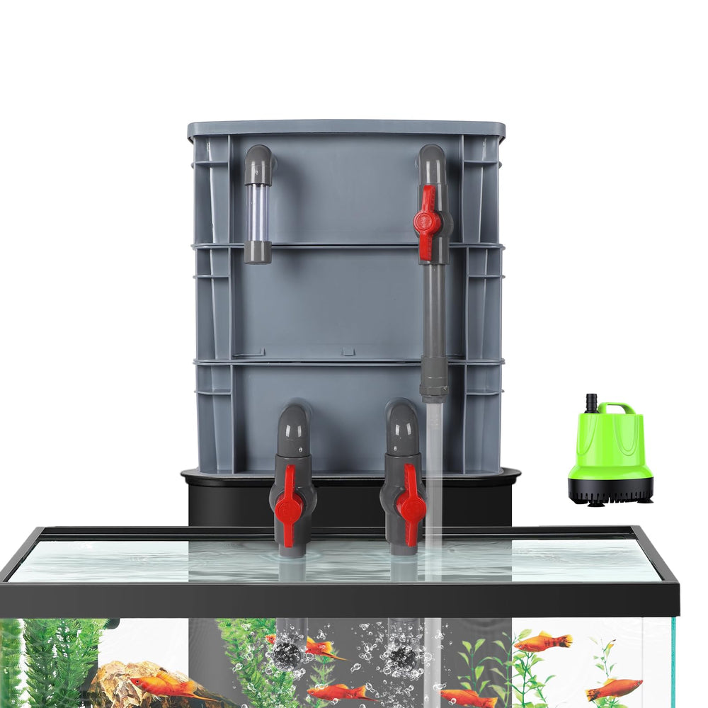 Finaqua filtro acuario 3 capas con bomba 25W, claridad del agua
