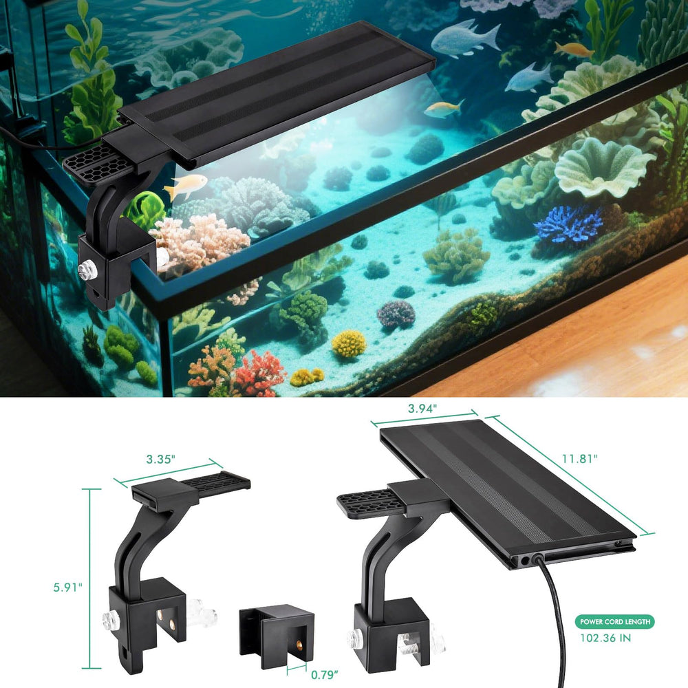 Finaqua soporte clip ajustable para vidrio de hasta 0,75 pulgadas.