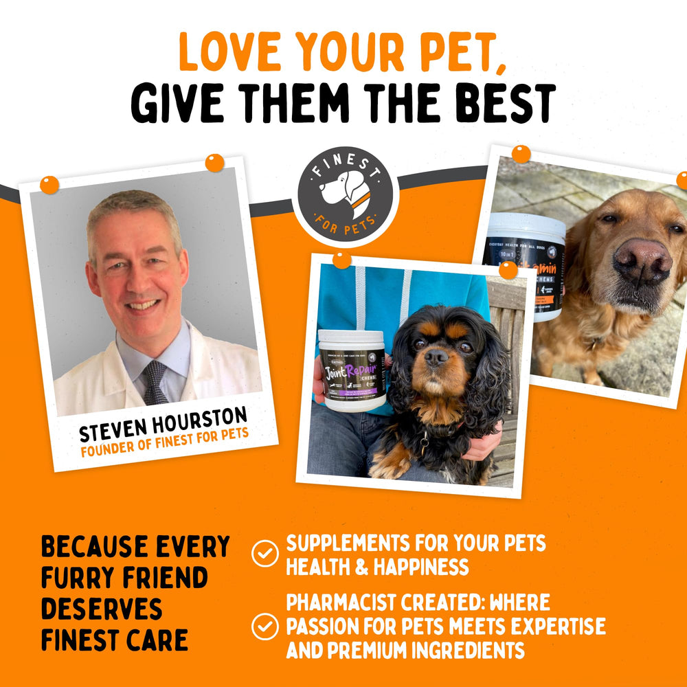 Finest For Pets multivitamínico, solución completa para la salud diaria de perros.